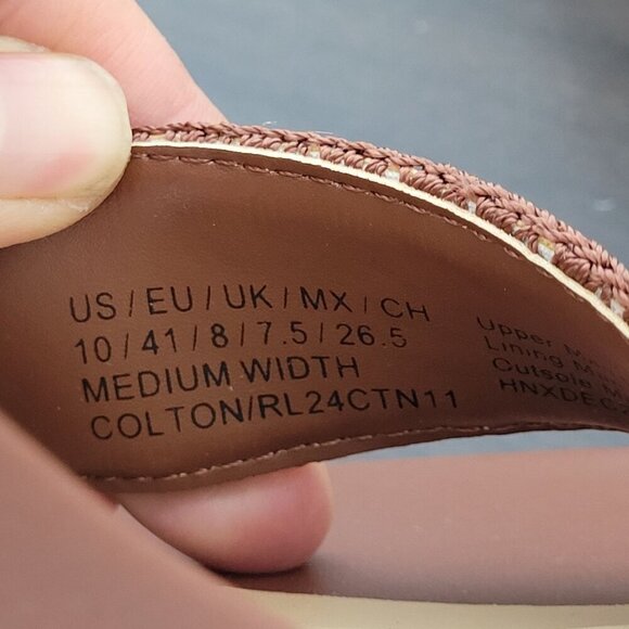 NEW Kenneth Cole Reaction Womens 10 Colton Wedge Sandals Ankle strap - Picture 4 of 9